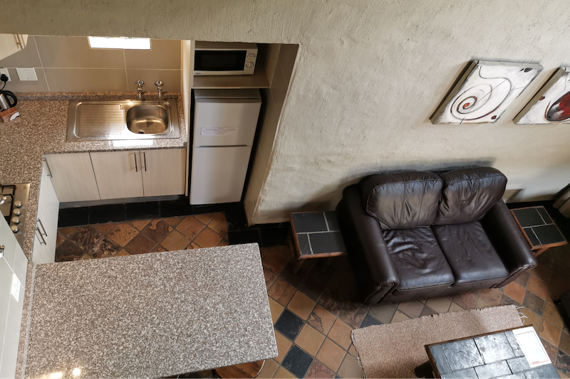 Umuzi Lodge Accommodation 4 Sleeper - Lounge and Kitchen