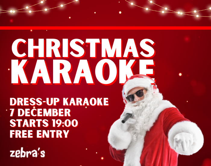 Zebras XMAS karaoke night (700 x 550 px) Karaoke Night